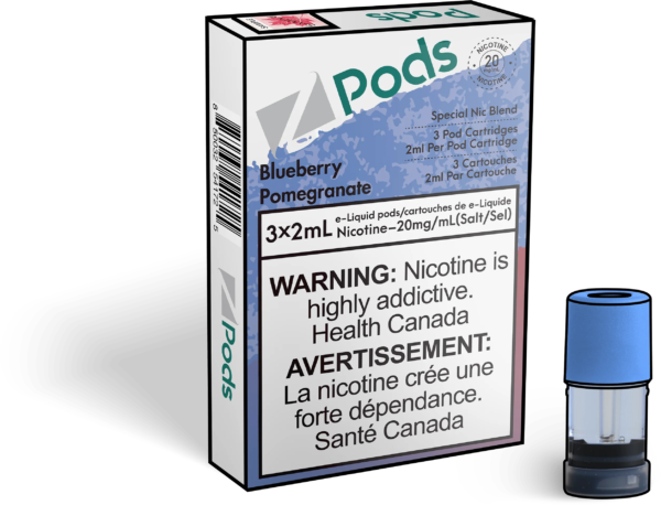 Blueberry Pomegranate - Z Pods - Premium Stlth Compatible Pods - Wide Range of Flavors - Vape Cave