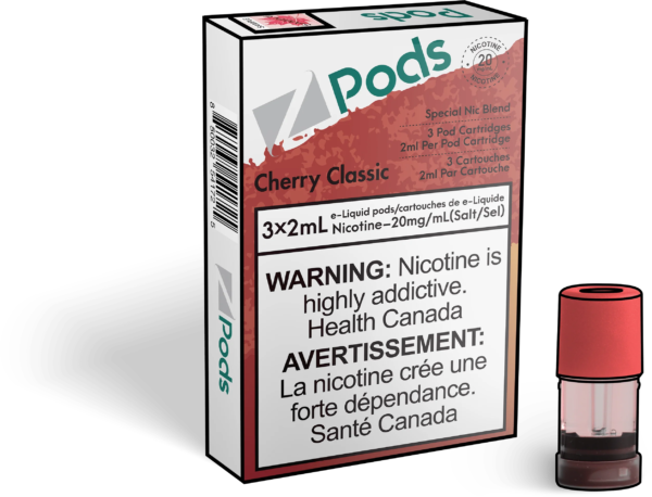 Cherry Classic - Z Pods - Premium Stlth Compatible Pods - Wide Range of Flavors - Vape Cave