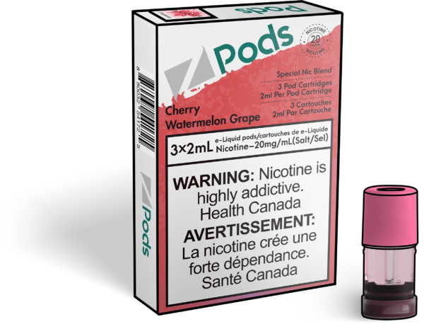 Cherry Watermelon Grape - Z Pods - Premium Stlth Compatible Pods - Wide Range of Flavors - Vape Cave