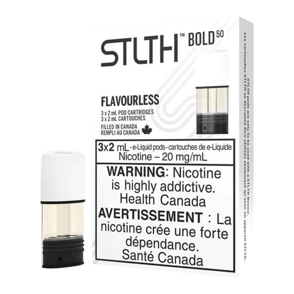 Flavourless - STLTH Pods Bold - Bold 35 - Bold 50 - Vape Pods - Vape Cave