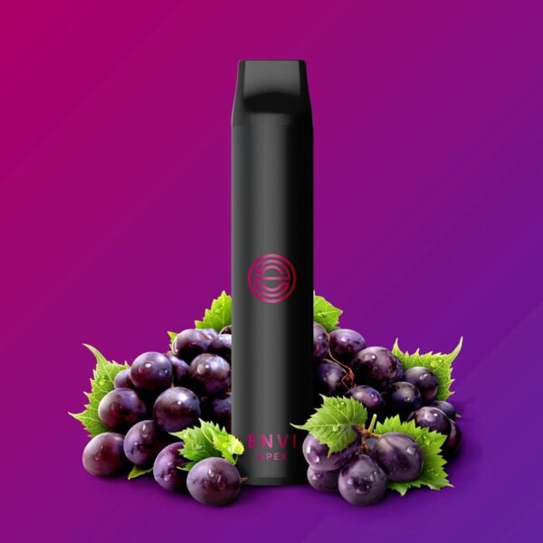 Grape - Envi Apex Disposable Vape - Sleek design, up to 2500 puffs, 6mL juice capacity, 1100mAh battery - Vape Cave