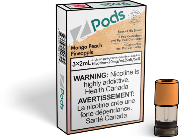 Mango Peach Pineapple - Z Pods - Premium Stlth Compatible Pods - Wide Range of Flavors - Vape Cave