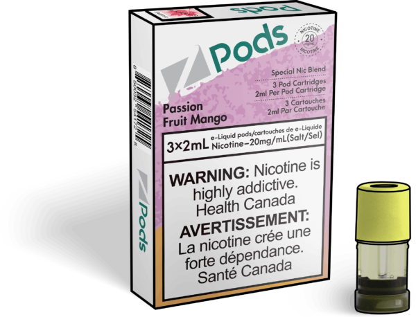 Passion Fruit Mango - Z Pods - Premium Stlth Compatible Pods - Wide Range of Flavors - Vape Cave