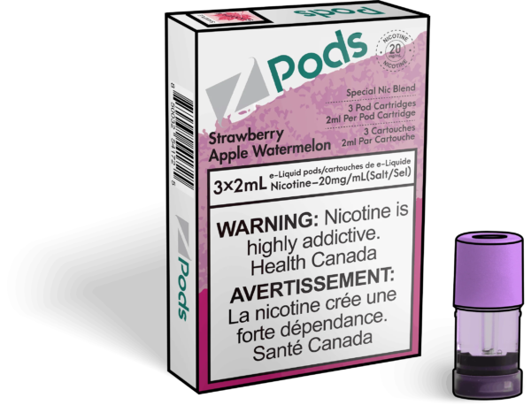 Strawberry Apple Watermelon - Z Pods - Premium Stlth Compatible Pods - Wide Range of Flavors - Vape Cave