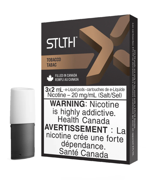 Tabacco - Stlth X Pods - Premium Vape Pods with Intensified Flavour and Enhanced Airflow - Vape Cave