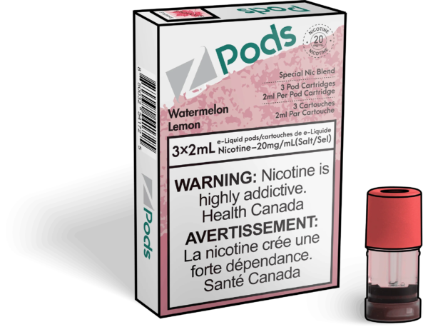 Watermelon Lemon - Z Pods - Premium Stlth Compatible Pods - Wide Range of Flavors - Vape Cave