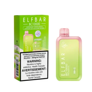 ELF BAR BC 10K Kiwi Guava Ice disposable vape - puffs, e-liquid, nicotine, rechargeable