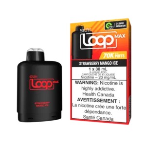 STLTH Loop Max Pod 70K Strawberry Mango Ice - 70,000 puffs, 30mL pre-filled pod, 20mg/mL nicotine salt